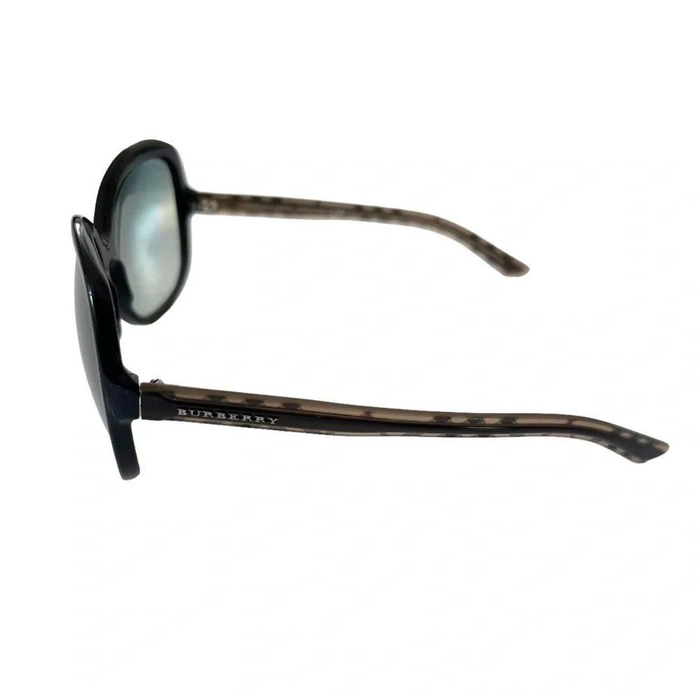 Burberry Women's Black Acetate Sunglasses Gray Gradient Lenses B 4077 3177/11 - Picture 3 of 10